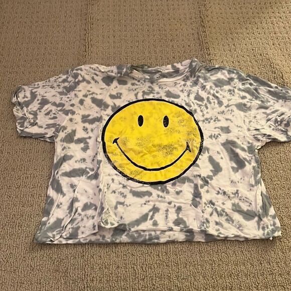Original Retro Brand Cropped Smiley Tee Medium - Picture 1 of 4